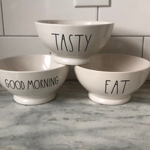 Rae Dunn cereal bowls set of 3